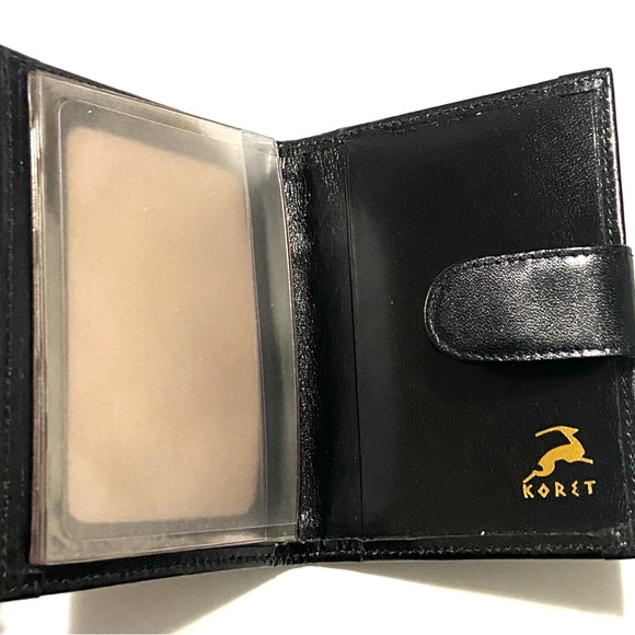 Koret Black Leather Wallet/ card holder - Picture 3 of 8